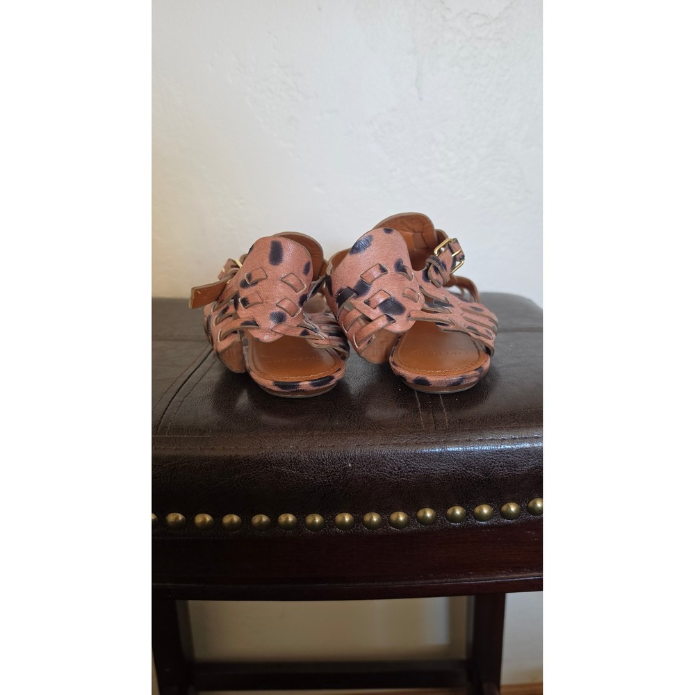Givenchy Leopard Animal Print Leather Boho Maximalist Gladiator Sandals sz 9.5 - Picture 4 of 9